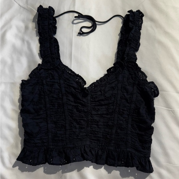 Urban Outfitters Black Lace Top - Picture 2 of 4